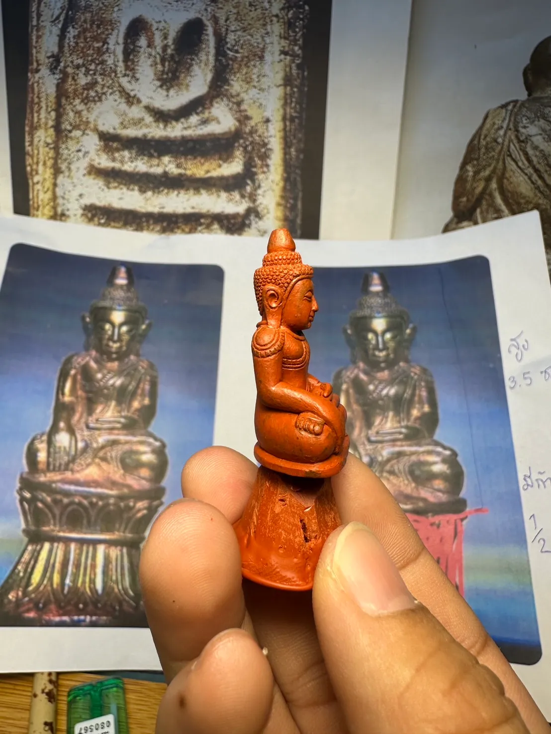 ปั้นขี้ผึ้งพระเล็กห้อยคอ #04
